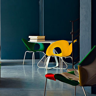 Claude Cartier décoration et architecte d'intérieur à Lyon. Chaise Ripple MOROSO