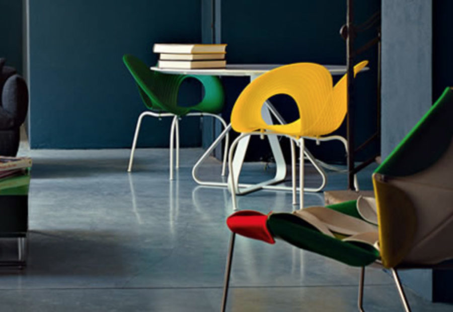 Claude Cartier décoration et architecte d'intérieur à Lyon. Chaise Ripple MOROSO