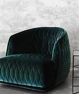 Fauteuil Redondo Moroso. Claude Cartier décoration architecte d'intérieur à Lyon.