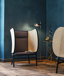 Fauteuil Hideout Thonet Vienna. Claude Cartier décoration architecte d'intérieur à Lyon.