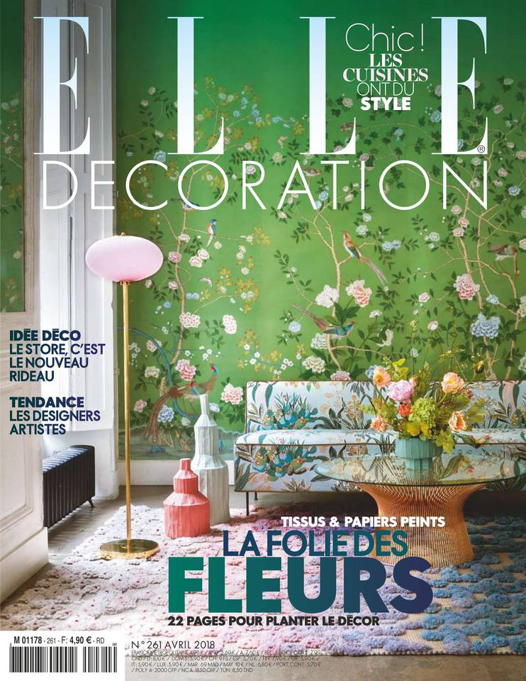 Claude Cartier parution presse Elle Décoration avril 2018
