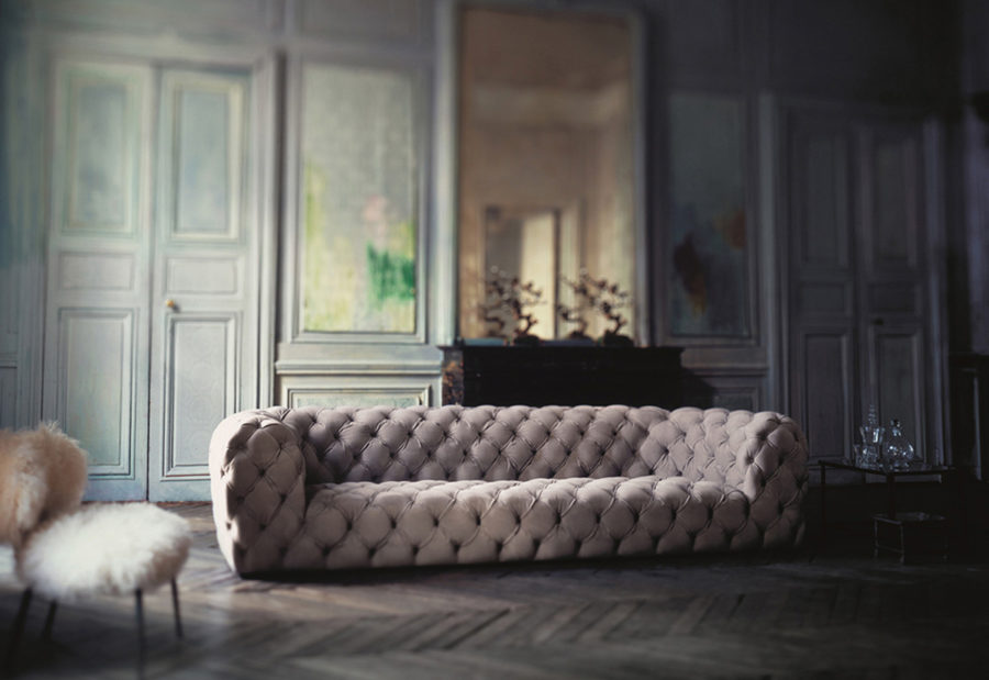 Claude Cartier décoration et architecte d'intérieur à Lyon. Canapé Chestermoon de la marque Baxter