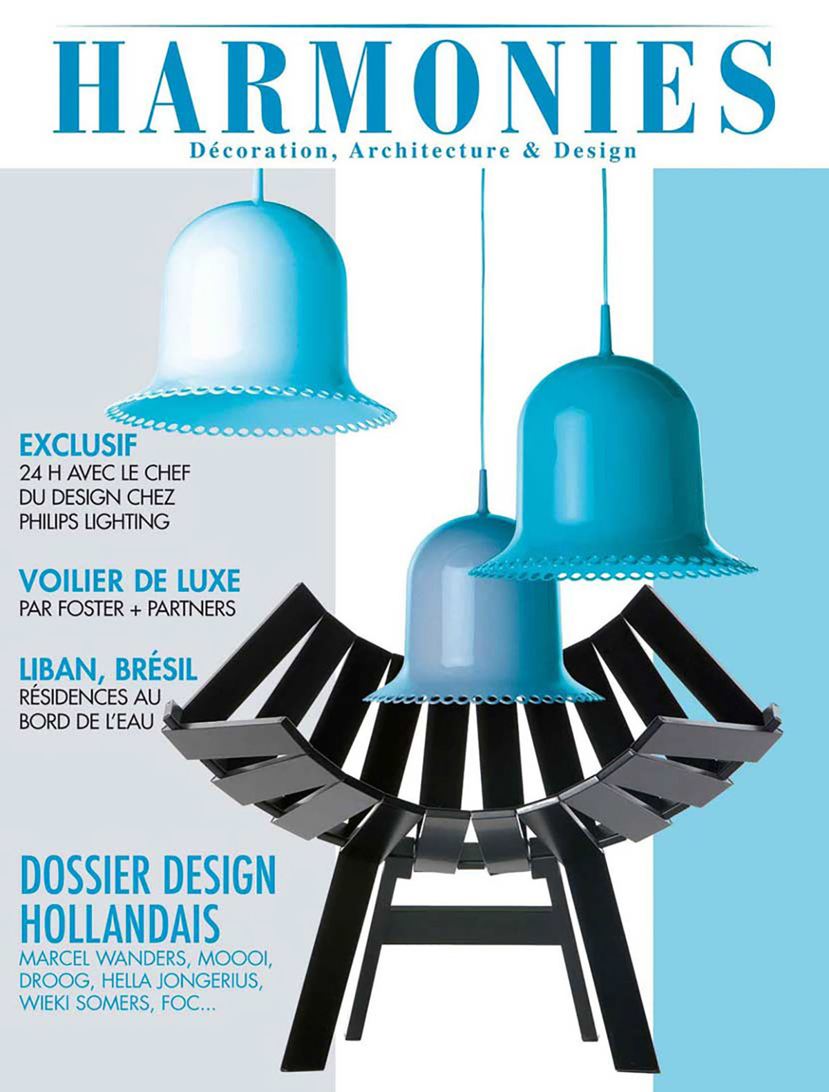 Parution presse HARMONIES 2012 Claude Cartier décoration architecte d'intérieur à Lyon.