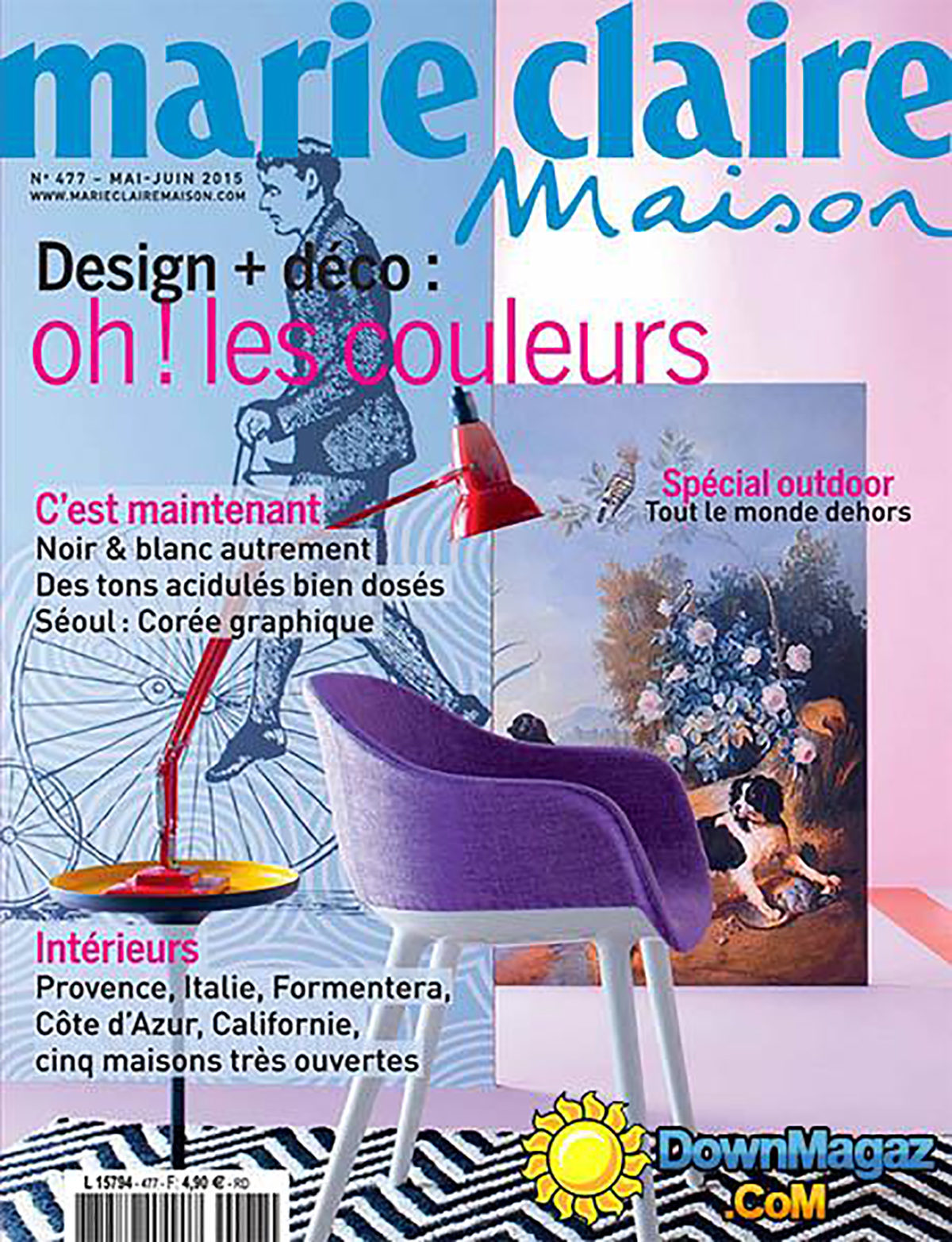 Parution presse MARIE CLAIRE 2015 Claude Cartier décoration architecte d'intérieur à Lyon.