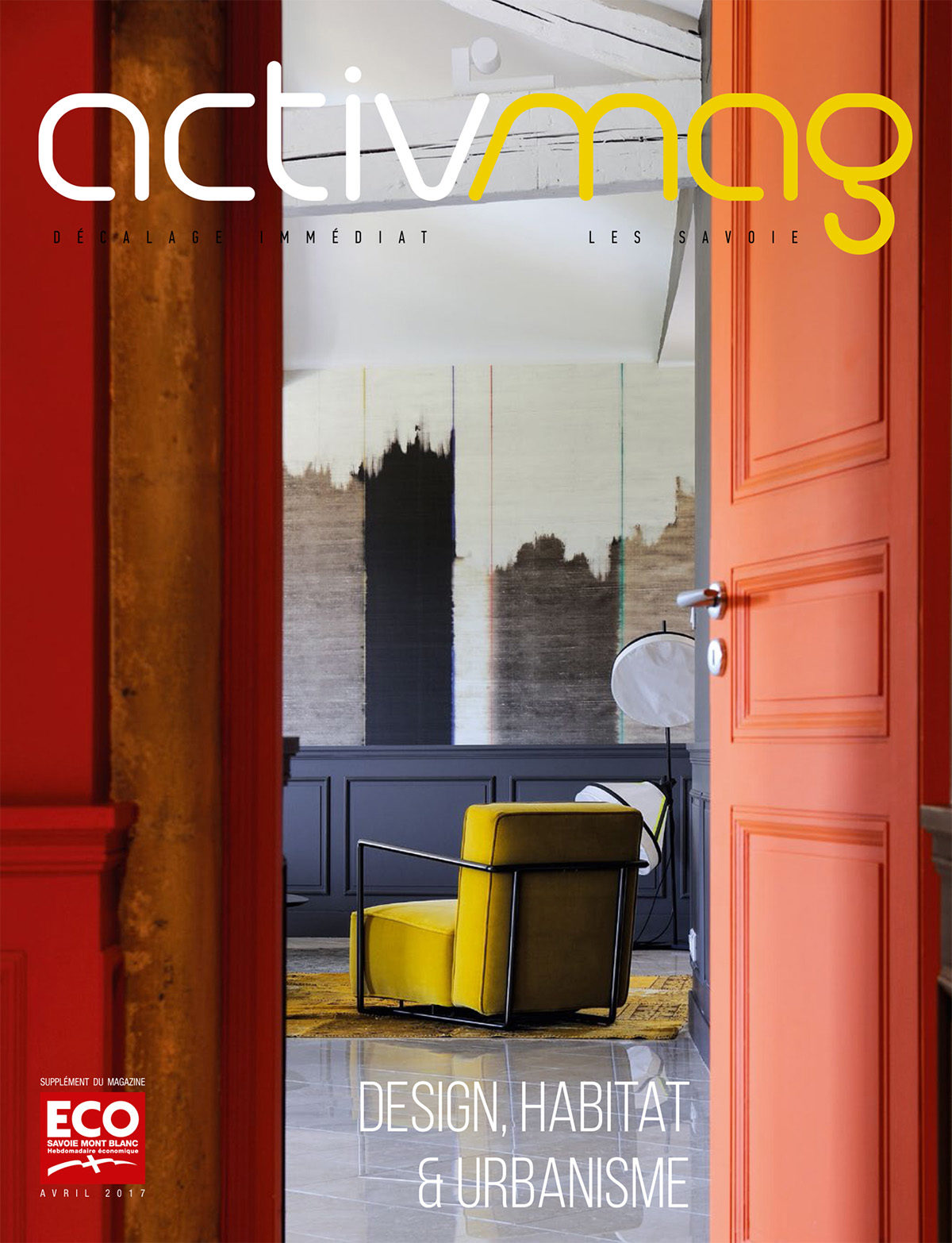 Parution presse ACTIVMAG 2017 Claude Cartier décoration architecte d'intérieur à Lyon.