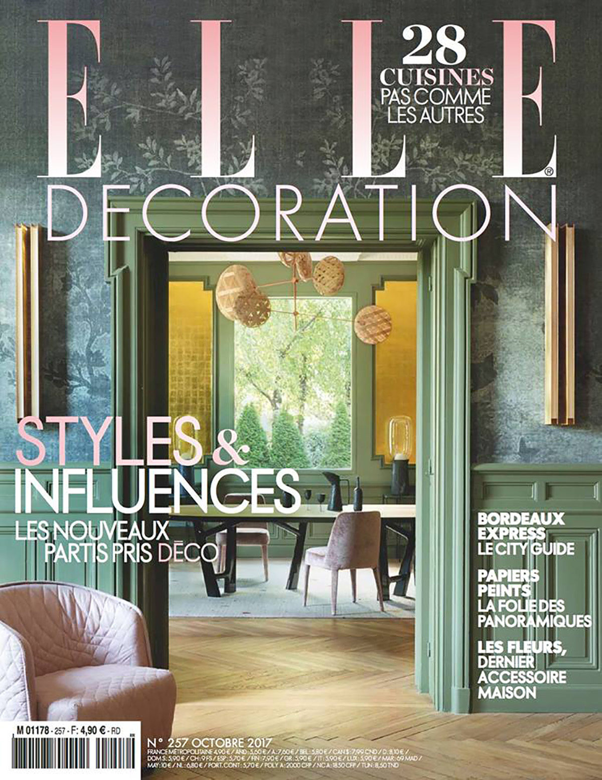 Parution presse ELLE DECORATION 2017 Claude Cartier décoration architecte d'intérieur à Lyon.
