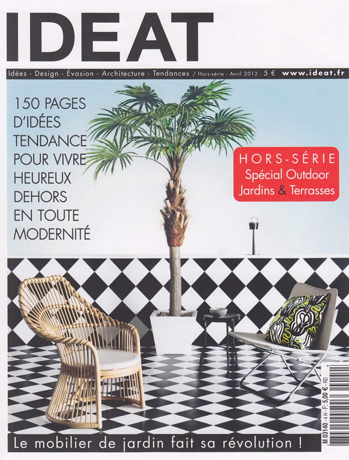 Parution presse IDEAT 2012 Claude Cartier décoration architecte d'intérieur à Lyon.