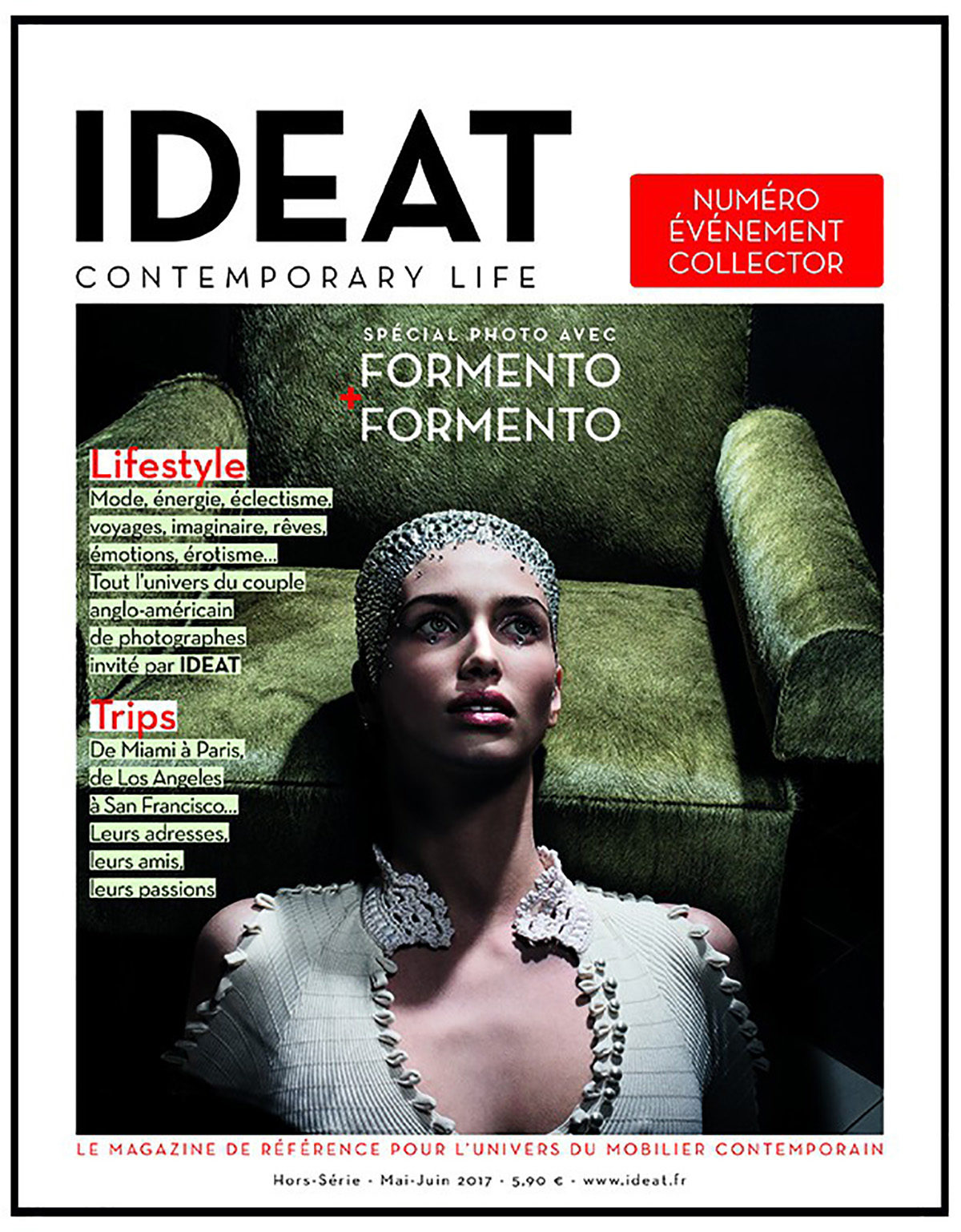 Parution presse IDEAT 2017 Claude Cartier décoration architecte d'intérieur à Lyon.