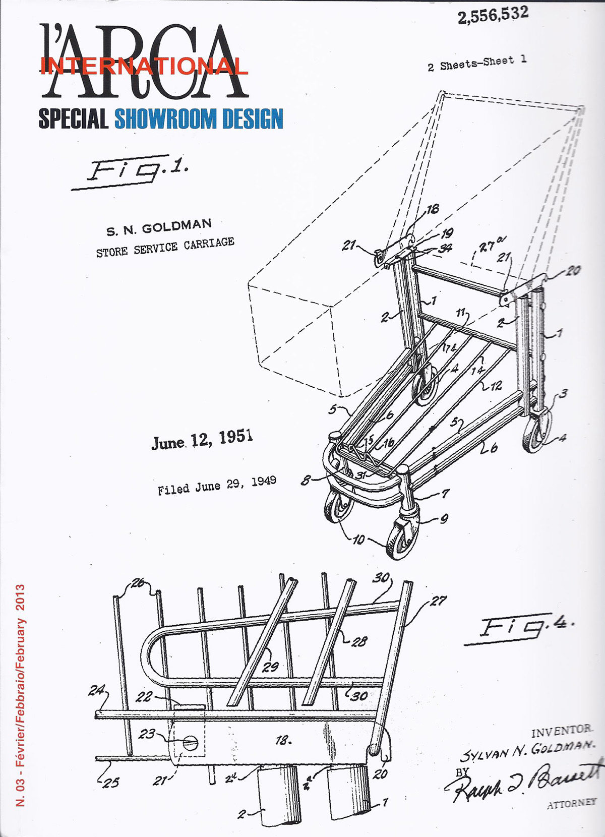 Parution presse L'ARCA INTERNATIONAL 2013 Claude Cartier décoration architecte d'intérieur à Lyon.