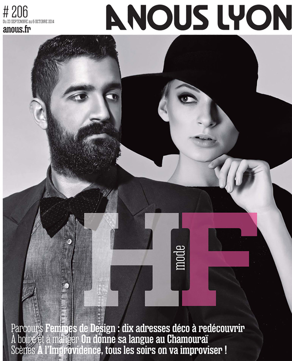 Parution presse A NOUS LYON 2014 Claude Cartier décoration architecte d'intérieur à Lyon.