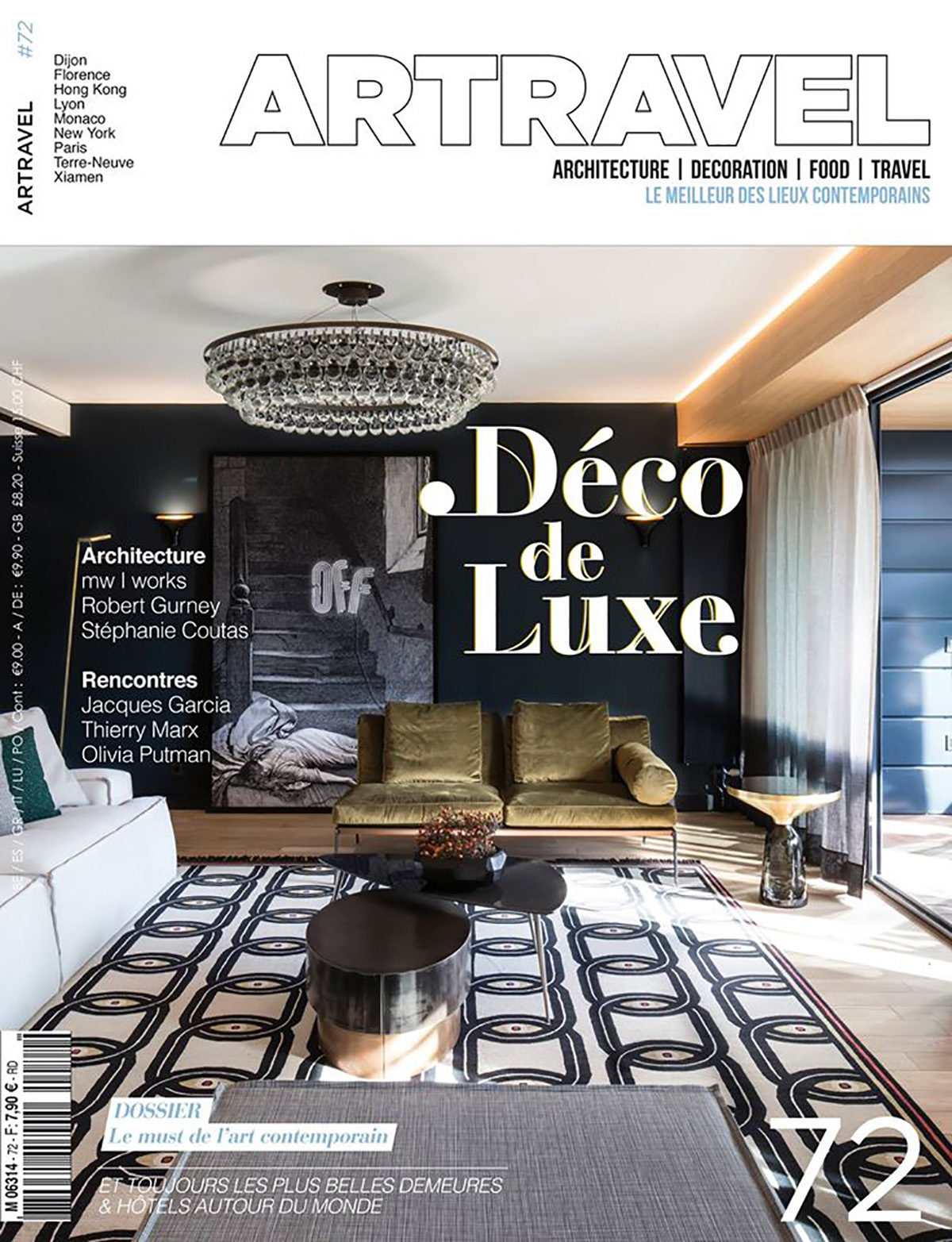 Parution presse ART TRAVEL 2016 Claude Cartier décoration architecte d'intérieur à Lyon.