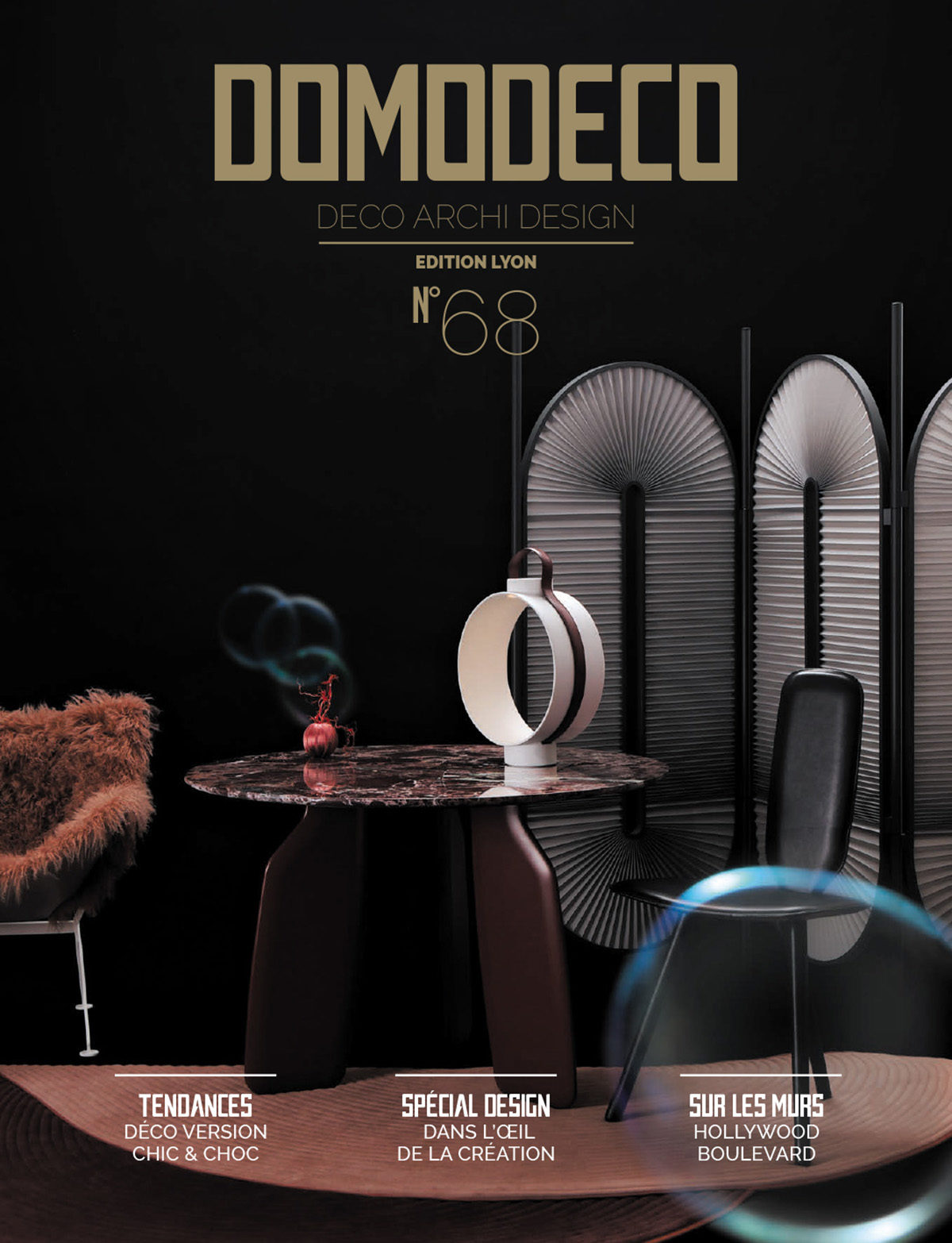 Parution presse DOMODECO 2016 Claude Cartier décoration architecte d'intérieur à Lyon.