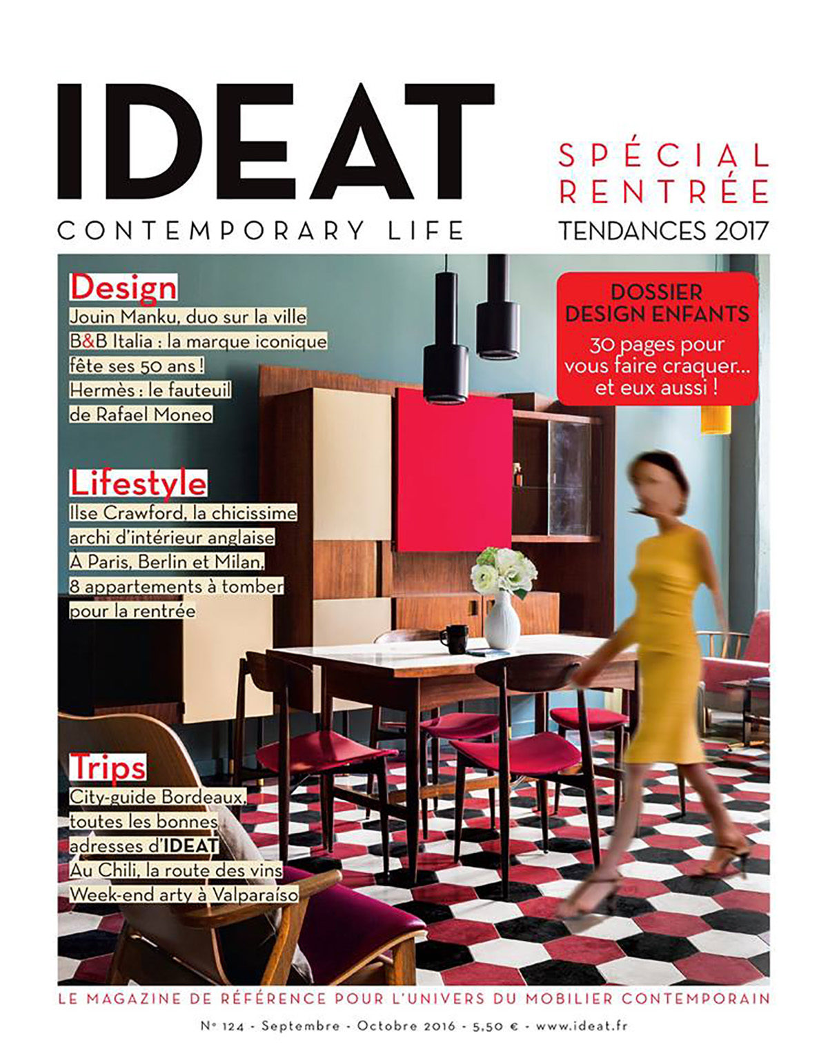 Parution presse IDEAT 2016 Claude Cartier décoration architecte d'intérieur à Lyon.