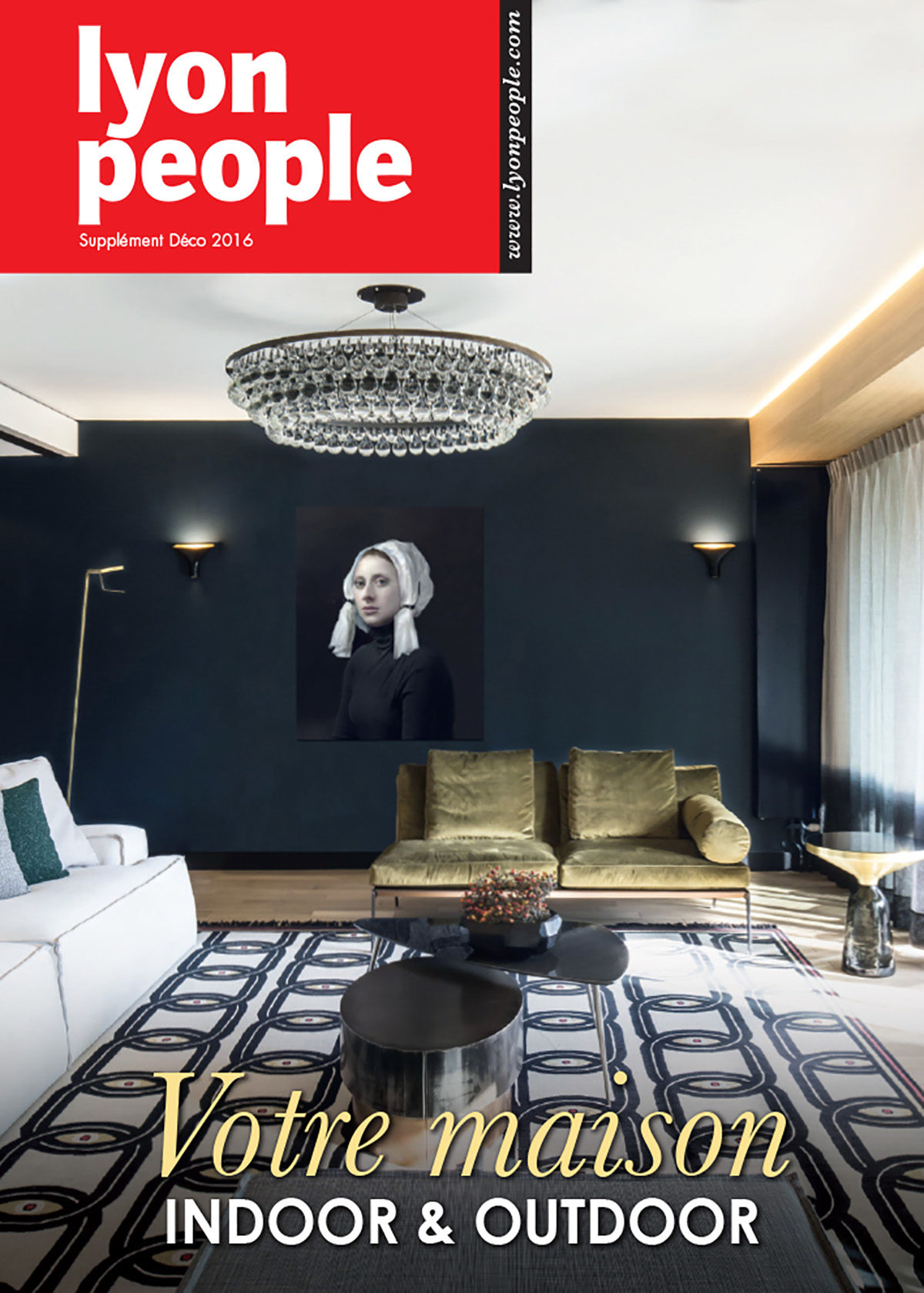 Parution presse LYON PEOPLE 2016 Claude Cartier décoration architecte d'intérieur à Lyon.