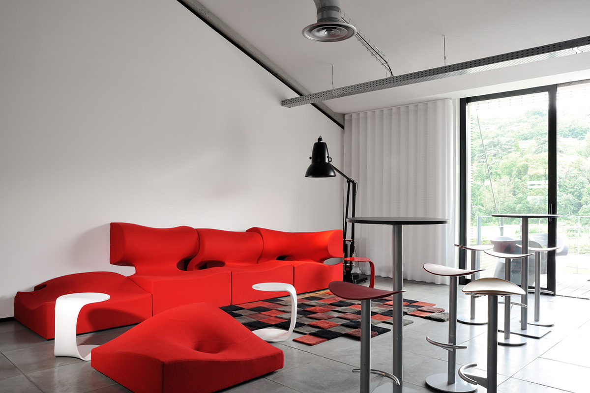 Réalisation bureau. Claude Cartier décoration architecte d'intérieur à Lyon.