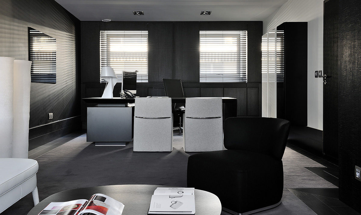 Réalisation bureau Claude Cartier décoration Architecte d'intérieur à Lyon.