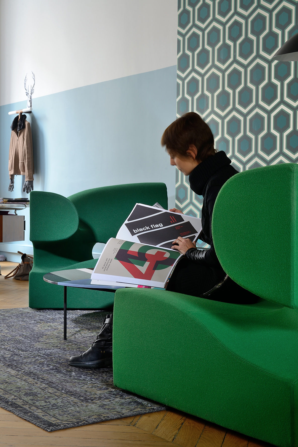 Réalisation bureau. Claude Cartier décoration architecte d'intérieur à Lyon.