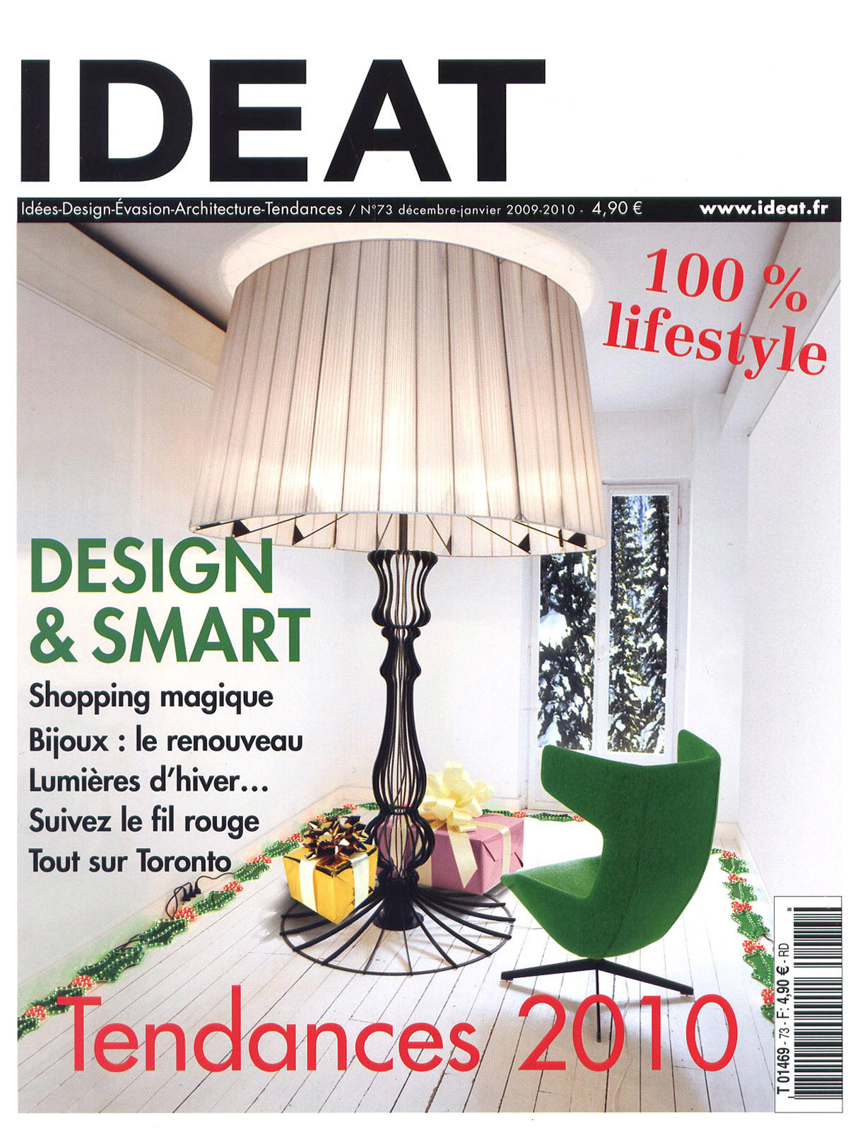 Parution presse IDEAT 2010 Claude Cartier décoration architecte d'intérieur à Lyon.