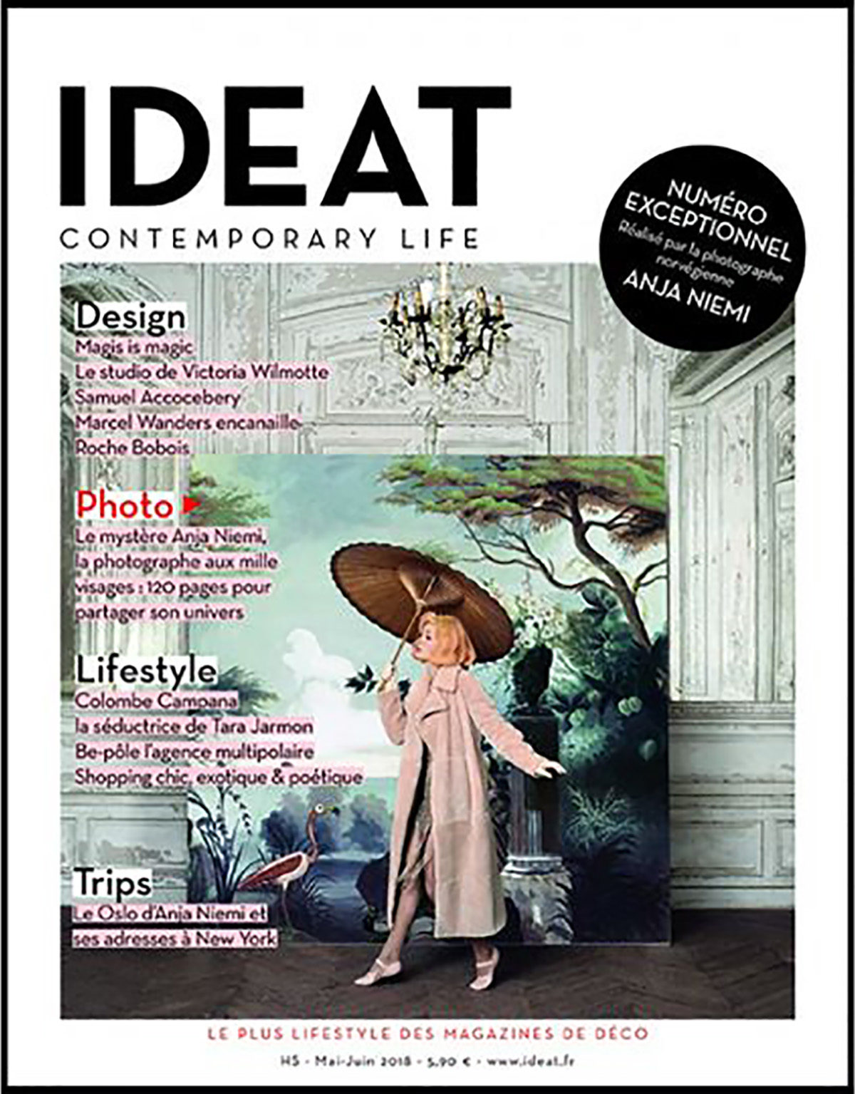 Parution presse IDEAT 2018 Claude Cartier décoration architecte d'intérieur à Lyon.