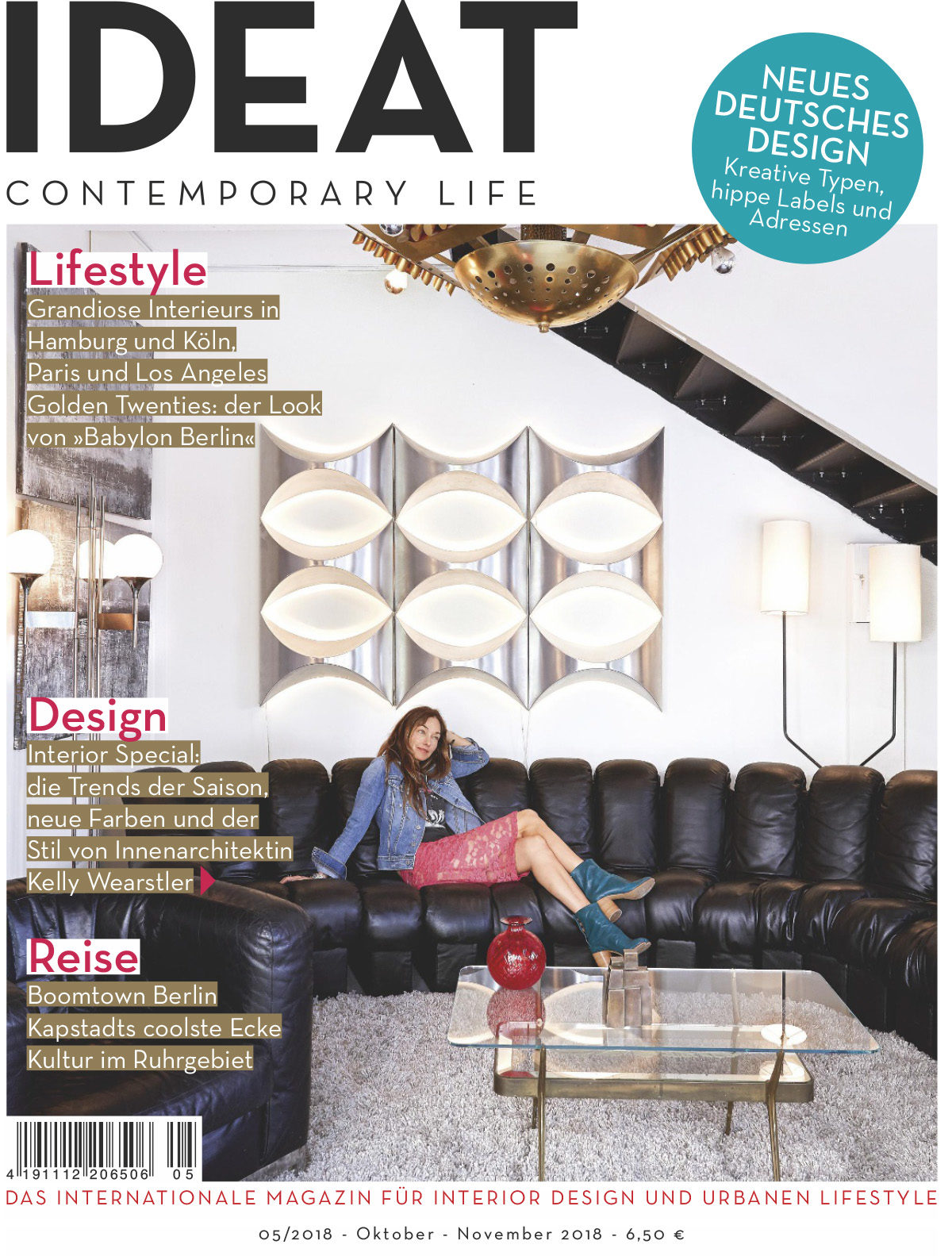 Parution presse Claude Cartier IDEAT Allemagne 2018. Décoration Architecte d'intérieur à Lyon.