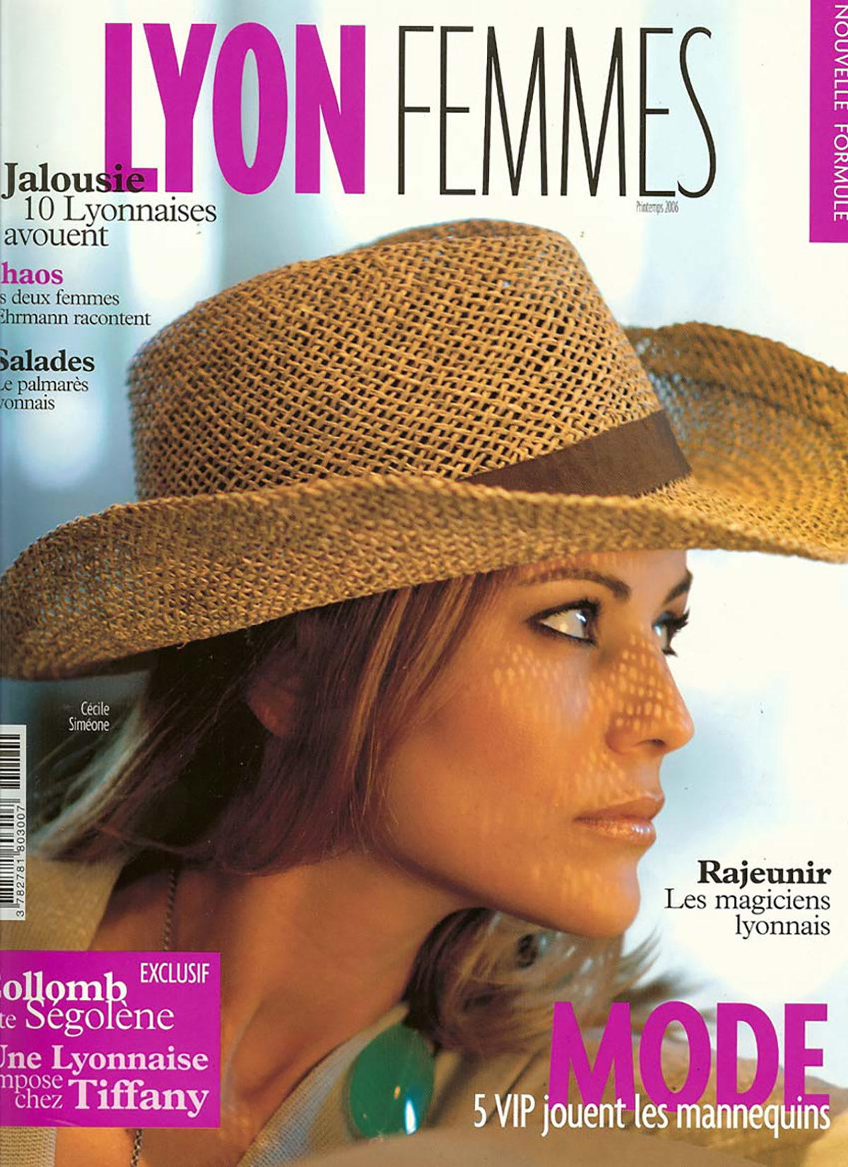 Parution presse LYON FEMMES 2006 Claude Cartier décoration architecte d'intérieur à Lyon.