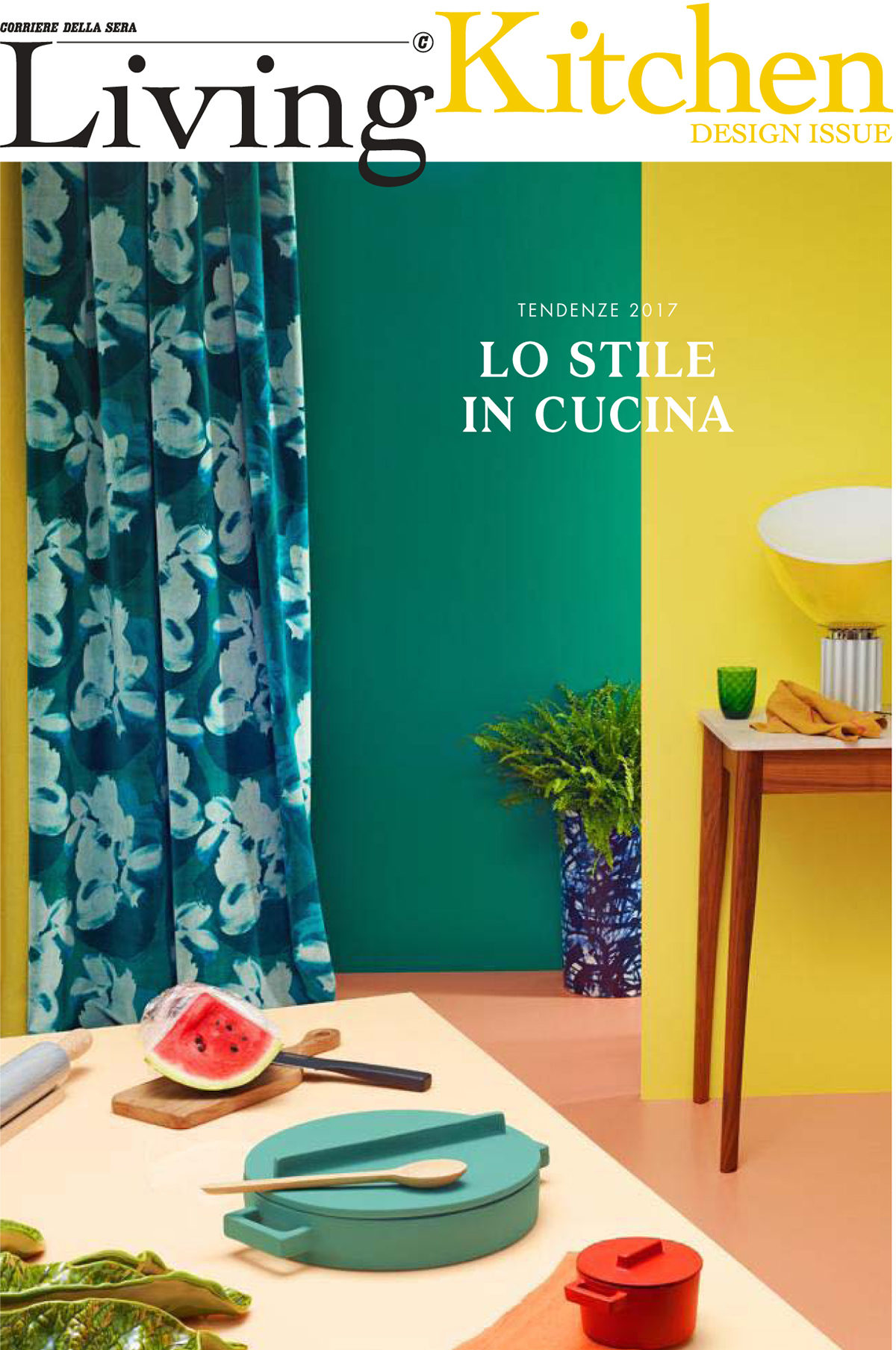 Parution presse Living Corriere della Sera 2017 Claude Cartier décoration architecte d'intérieur à Lyon.