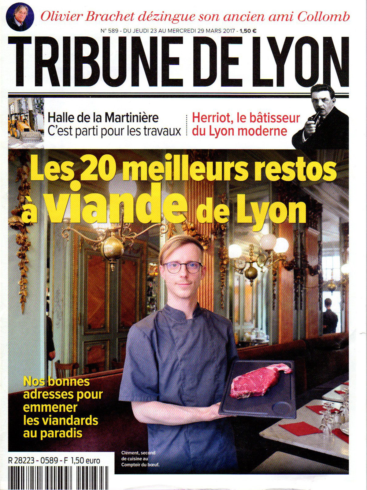 Parution presse Tribune de Lyon 2017 Claude Cartier décoration architecte d'intérieur à Lyon.