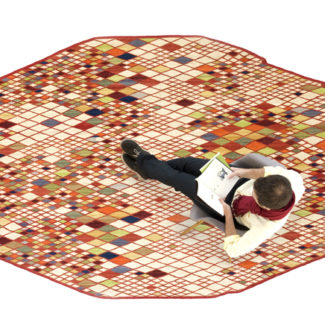 Tapis Losanges II par les Bouroullec pour Nani Marquina. Actualité Claude Cartier décoration architecte d'intérieur à Lyon.