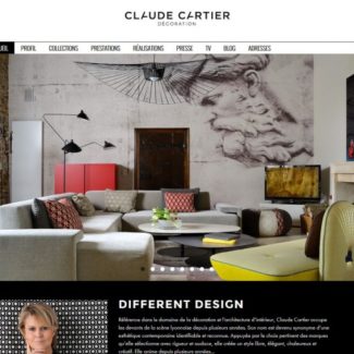 Nouveau site internet. Actualité Claude Cartier décoration architecte d'intérieur à Lyon.
